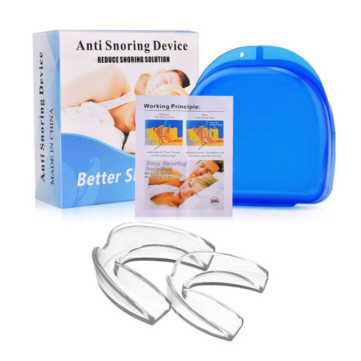 Mouth Guard Set for Teeth Grinding with Storage Case 2 Pack Mouthguard