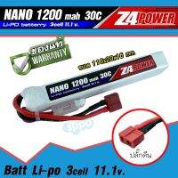 แบตลิโพ Z4 power 11.1V 1200 mAh 30C Li-po (ปลั๊กดีน) สินค้าตามภาพ