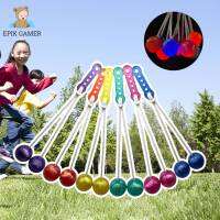 ลูกบอลลูกบีบอัดแบบแกว่ง Pro-Clackers 1ชิ้นพร้อมไฟฟิดเจ็ตคลัคลูกบอลบนสตริงเขย่าสำหรับเด็กผู้ใหญ่ของขวัญ