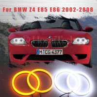 LED SMD ฝ้ายแสง Switchback แองเจิลตารัศมีแหวน DRL ชุดสำหรับ BMW Z4 E85 E86 2002-2008