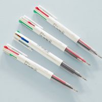 ปากกา4สีเจลแบบง่าย4 In1มัลติฟังก์ชั่นสี่สีปากกาสีเจลปากกาเจลหลากสีสีดำ0.5มม. น้ำเงินแดงเขียวปากกาเซ็นชื่อปากกา10ชิ้น