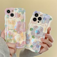 .Suitable For Fashion Pink Purple flowers Meteorite pattern Phone Case iPhone 14 pro max 11 12 13 Pro Max Luxury Shockproof Soft TPU Cover