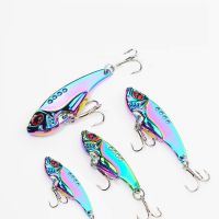 ✑ 1 Pcs Metal All Water Layer Long Throw Colorful Vibration VIB Sequin Luya Artificial Bass Bait Special Bait for Tremor Bait