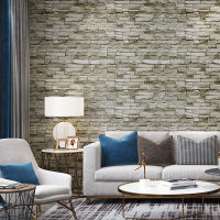 10PCS77x70cm 3D Wall Sticker Brick Pattern Wallpaper Living Room Bedroom Retro Wall Waterproof Self-Adhesive Wall Sticker