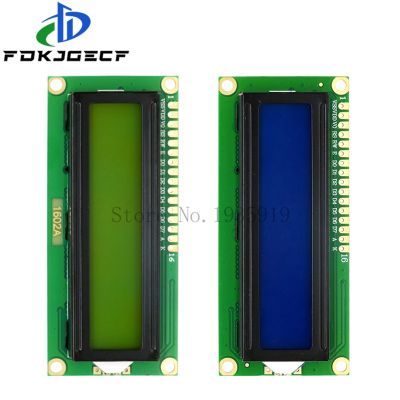 10ชิ้นโมดูล LCD1602 5V 1602สีฟ้า/เขียว16x หน้าจอ2จอแสดงผล LCD ตัวละครโมดูลไอไอซี/อะแดปเตอร์ I2C สำหรับวงจรรวม Arduino
