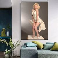 ผู้หญิงคลาสสิกผ้าใบ Wall Art - Monroe Portrait โปสเตอร์และภาพพิมพ์-ภาพ HD สำหรับห้องนั่งเล่นตกแต่งบ้านของขวัญ-งานศิลปะยอดนิยม