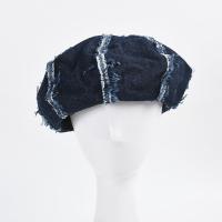 R Denim Beret ผู้หญิงหมวกฤดูใบไม้ผลิฤดูร้อนแฟชั่นพู่ Brim Lady จิตรกรหมวกหญิงเกาหลีหมวกฝรั่งเศส2022