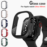 ตัวป้องกันหน้าจอสำหรับ Apple Watch Ultra 49 Mm Smartwatch PC Glass + Case Bumper Tempered Accessories Watch Series Ultra 49 Mm Cover