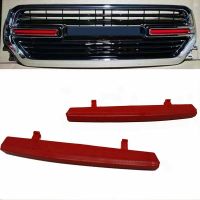 1 Pair Front Grille Insert Cover Trim Accessories for Dodge Ram 1500 2019-2022 Red