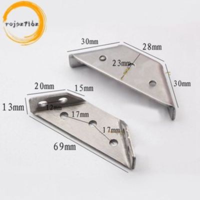 ✌℗☞ 4pcs Multifunctional Stainless Steel Angle Code Right Angle Fixed Bracket Furniture Wood Board Angle Hardware Accessories