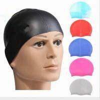 Multi-Color Adult Silicone Swimming Cap Particles Anti-Static Hair Protect Hair Sports Swim Pool Stretchable Hats Swim Caps