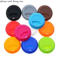 【cw】 9.5cm Reusable Silicone Cup Lids Cover Insulation Anti-Dust Mug Sleeve