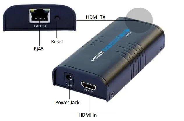 MiraBox HDMI Extender over TCP IP 80m/100m/120m HDMI Extensor over