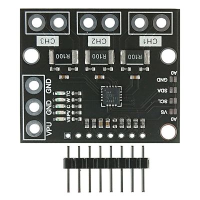 I2C SMBUS INA3221 Triple-Channel Shunt Current Power Supply Voltage Monitor Sensor Board Module Replace INA219 with Pins