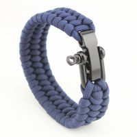 Multi Functional Emergency Paracord Bracelet Survival Parachute Outdoor Tools Scraper Whistle Buckle Jewelry Men Women Survival kits