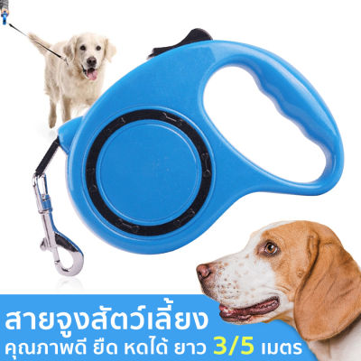 3/5 เมตร อัตโนมัติ สัตว์เลี้ยงเชือกดึงดึง สุนัขสายจูงอัตโนมัติยืดหยุ่นสุนัข อัตโนมัติสุนัขสายจูงสำหรับ สายจูงอัตโนมัติ Automatic Dog Leash
