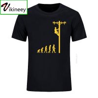 Evolution Lineman Electrician Funny T Shirt Cotton Clothes O-Neck Mens T Shirts Fashion Tops Short Sleeve Men Tshirt Casual