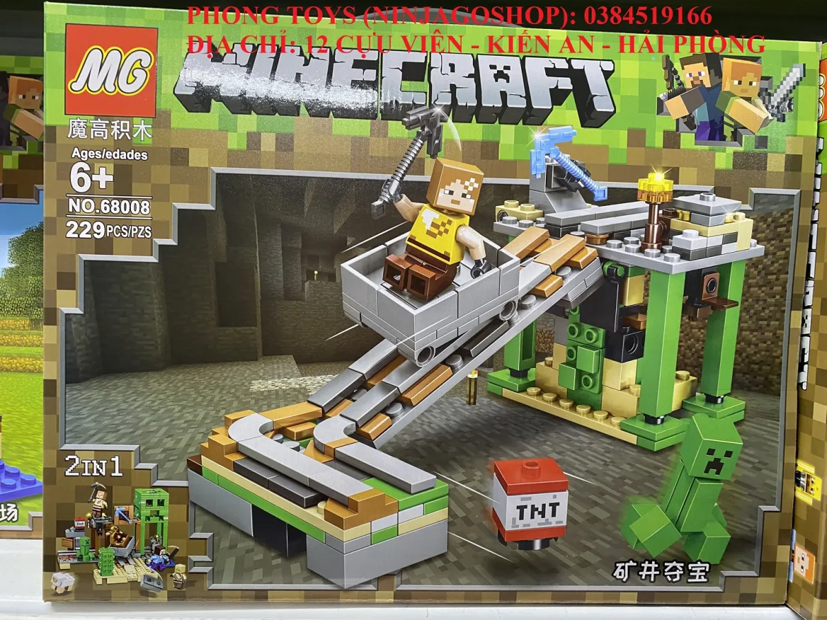 Lắp ráp xếp hình Lego Minecarf My World 68008 : Tháp canh biến ...
