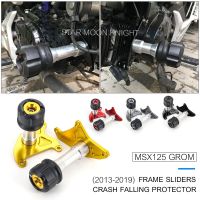 กันกระแทกกรอบแถบเลื่อนแผ่นกันกระแทกล้มสำหรับ Honda Grom MSX125 Msx 125 2013 2015 2016ฝาครอบป้องกันเครื่องยนต์มอเตอร์ไซค์