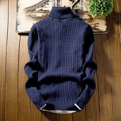 [COD] Foreign trade cross-border 2021 autumn and winter new style turtleneck sweater slim mens knitted bottoming