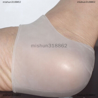 mishun318862 2pcs ใหม่ซิลิโคนชุ่มชื้นเจลส้นเท้าถุงเท้าแตกป้องกันผิวเท้า