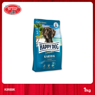 [MANOON] HAPPY DOG Karibik (Grain Free) สำหรับสุนัขโตพันธุ์กลาง-ใหญ่ สูตรปราศจากธัญพืชเนื้อปลาทะเลน้ำลึกและมันฝรั่ง ขนาด 1 กิโลกรัม