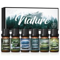 HIQILI Fragrance Oils Set-Nature Theme | TOP 6 Gift Set Use For Aromatherapy,Diffuser,Humidifier,Candles | Car,Home,Hotel,Trave