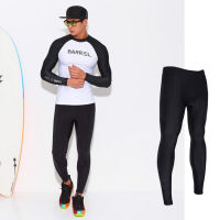 Sport sunscreen suit Quick dry mens long sleeve wetsuit beach swimsuit instructor snorkeling split surf suit