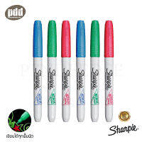 6 ด้าม Sharpie ปากกามาร์คเกอร เมทัลลิก 1.0 มม ปากกามาร์คเกอร์ชนิดเขียนติดถาวร มีให้เลือก 3 สี เขียวเอเมอรัลด์ แดงรูบี้ ฟ้าแซฟไฟร์ - 6 pcs. Sharpie Metallic Fine Point 1.0 mm, Metallic Emerald, Metallic Ruby, Metallic Sapphire Permanent Markers [pendeedee]