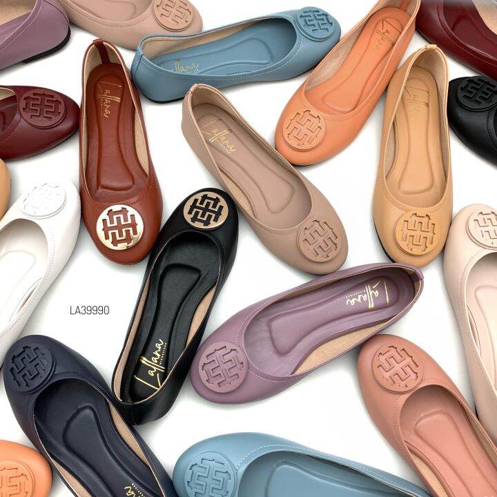 halobangkok-รองเท้า-flat-shoes-หนังไมโครไฟเบอร์-รุ่น-la39990