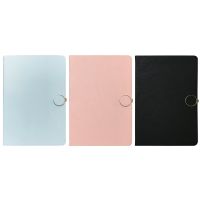 A5 Softcover Leather Notebook with Round Magnetic Clip Office Planner for IDEAL for Business Women Men Writing Note Taki