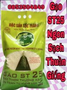 Gạo ST25 - Túi 5kg Thượng Hạng Đặc Sản Sóc Trăng
