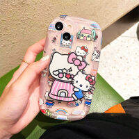 สวัสดี s กรณีศัพท์มือถือ Kawaii Sanrio การ์ตูน 14 13 12 11 X Xs Xr Pro Max เกราะป้องกันยืนของเล่นสาวของขวัญ