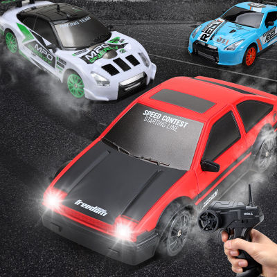 2.4กรัม15กิโลเมตรชั่วโมงดริฟท์รถ RC AE86 GTR รุ่น4WD ความเร็วสูง RC รถแข่งยานพาหนะควบคุมระยะไกลของเล่นสำหรับเด็กของขวัญวันเกิด