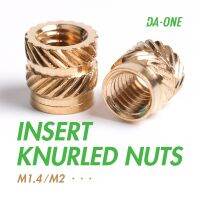 ☂☄ 100/200/300 Pcs Insert Knurled Nuts Thread Inserts Female M1.4 M2 Threaded Heating Molding Copper Embedment Nut