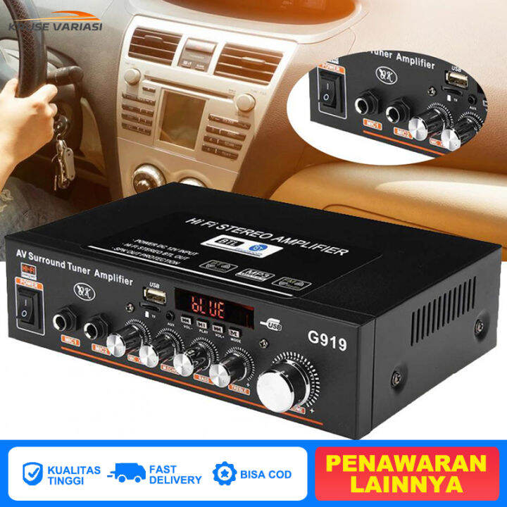 G919 Preamp parametrik Bluetooth HIFI karaoke usb high quality Mobil