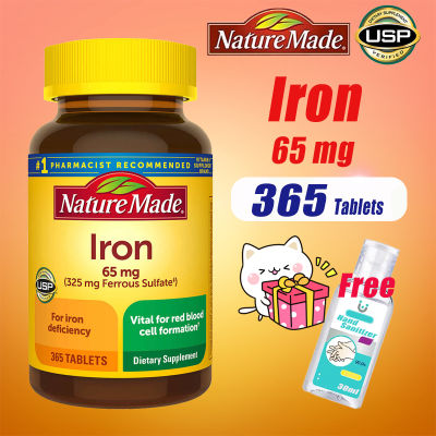 Nature Made Iron 65 mg 365 Tablets  325 mg ferrous sulfate