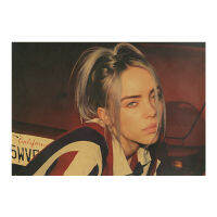 【E327】 New Bili Billie Eilish Star Poster Kraft Paper Decorative Wall Sticker