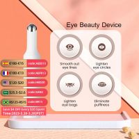 ZZOOI Electric Eye Massager Vibration The Smart Eye Massager Massage Pen Anti-Ageing Eye Wrinkle Dark Circle Ion Beauty Wand Devices Massage Chairs &amp; Massager