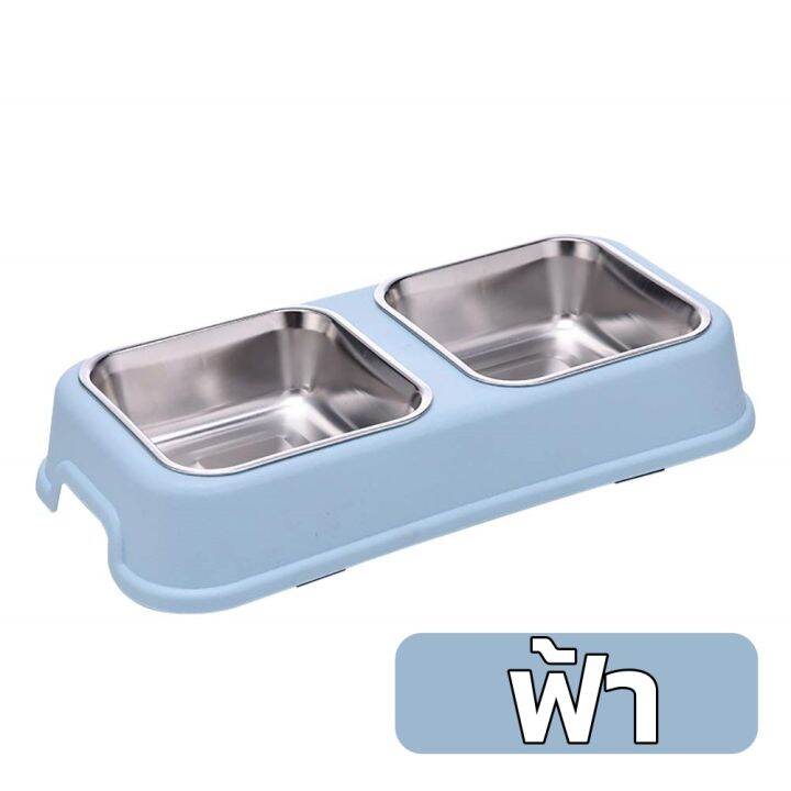 ที่ให้อาหารสัตว์เลี้ยง-ชามอาหารแมว-bo906-ชามอาหารสุนัข-pet-stainless-bowl