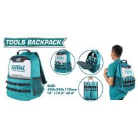 Total กระเป๋าเครื่องมือช่าง สะพายหลัง รุ่นTHBP0201 ( Tools Backpack ) - กระเป๋าเป้ กระเป๋าเครื่องมือ