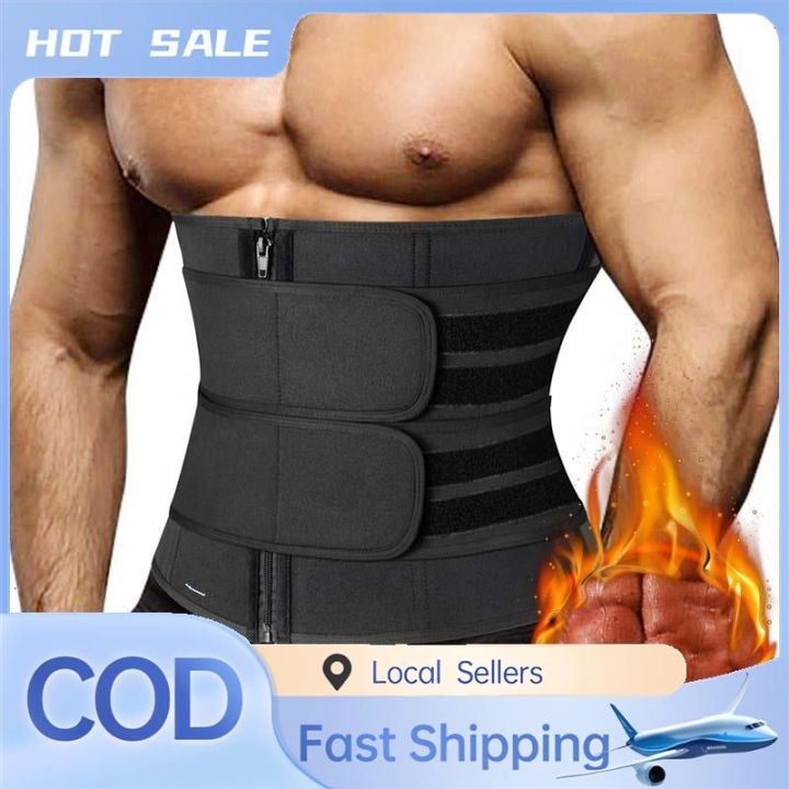 ✈ Local delivery✈ 】 Men/Woman Waist Trainer Corsets Belt Shaper for Weight  Loss Sauna Sweat Girdle Workout Fat