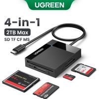 Ugren การ์ดรีดเดอร์ SD 4 In 1 USB หลากหลาย3.0ไมโคร SD อะแดปเตอร์เมมโมรี่การ์ดสำหรับกล้องภายนอกภาพถ่าย SD SDXC SDHC ไมโครเอสดี TF Micro SDXC Micro SDHC MS แฟลช CF Compact UHS-I การ์ด