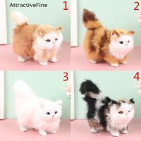 HOT!!!✆✉ pdh711 [AttractiveFine] Rabbit hair Plush Cat Toys Kids Plush Stuffed Cat Doll Baby Toy Gift home Decor