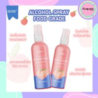 [พร้อมส่ง] สเปรย์แอลกอฮอล์ ดีซี่ DEESIE SANITIZE กลิ่นพีช Foodgrade บำรุงปกป้องผิว ขนาด 100 ml.