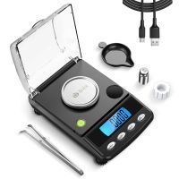 0.001g Precision Digital Jewelry Scale 20g USB Powered Electronic Weighing Scale LCD Mini Lab Balance 0.001g Electronic Scales Luggage Scales