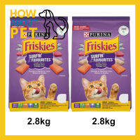 อาหารแมว Friskies รสรวมมิตรปลาทะเล สำหรับแมวโตทุกสายพันธุ์ 2.8กก. (2ถุง) FRISKIES SURFIN’&amp;TURFIN’ FAVOURITES Adult Cat Food 2.8Kg. (2bag)