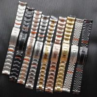 20mm Solid Steel Strap DIY Modify 316L Steel Band Rose Gold/Black/Dual Color Jubilee/Oyster Style Bracelet