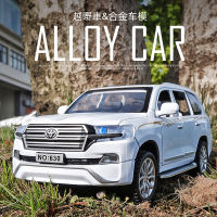 1:32 Toyota LAND CRUISER SUV โลหะอัลลอยรถรุ่น D Iecasts ของเล่นยานพาหนะรุ่นประตูสามารถเปิดจำลองคอลเลกชันเด็กของเล่นของขวัญ