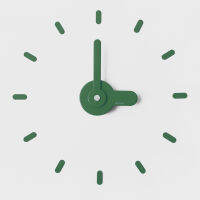 On-Time wall clock นาฬิกาติดผนัง ไม่เจาะผนัง 2023 v1m สีเขียว ขนาดติดตั้ง 48-60 Cm. รางวัลออกแบบ